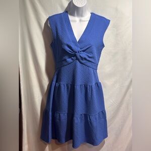 Elegant Blue Sleeveless Dress